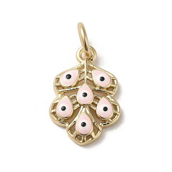 PandaHall Brass Enamel Pendants, with Jump Ring, Real 18K Gold Plated, Leaf with Evil Eye Charm, Pink, 17x11.5x3.2mm, Hole: 3.8mm...
PandaHall Brass Enamel Pendants, with Jump Ring, Real 18K Gold Plated, Leaf with Evil Eye Charm, Pink, 17x11.5x3.2mm, Hole: 3.8mm...