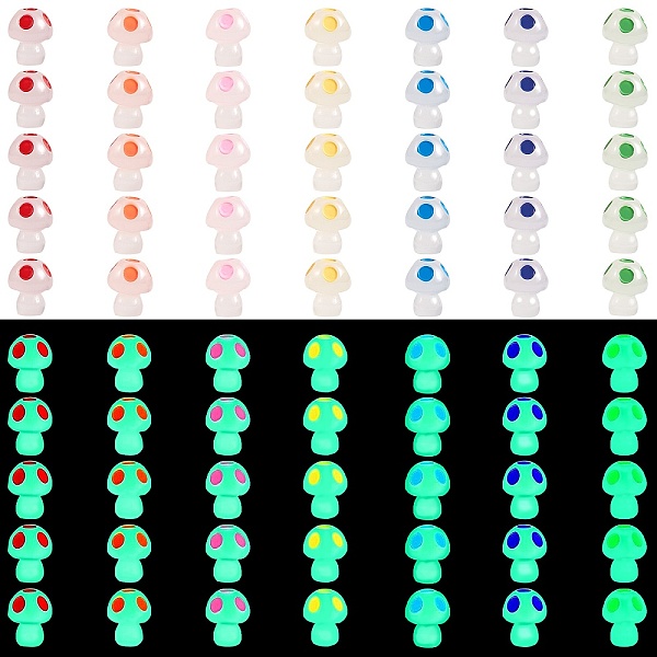 PandaHall 80Pcs 8 Colors Luminous Resin Mushroom Display Decoration, Glow in the Dark Ornaments, Mixed Color, 14x17.5mm, 10pcs/color Resin..., Multicolor
PandaHall 80Pcs 8 Colors Luminous Resin Mushroom Display Decoration, Glow in the Dark Ornaments, Mixed Color, 14x17.5mm, 10pcs/color Resin..., Multicolor