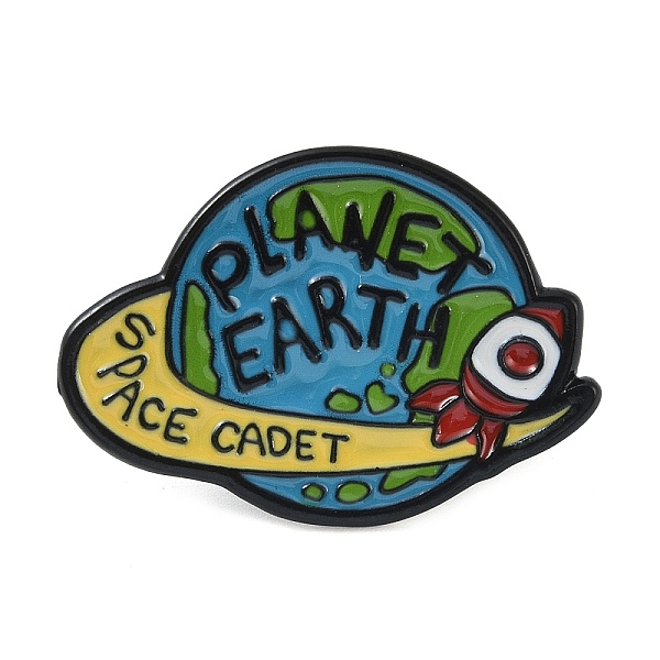 PandaHall Cartoon Planet Space Cadet Enamel Pins, Black Alloy Brooches, for Backpack Clothes, Marine Blue, 21x30x1mm Alloy+Enamel Round
PandaHall Cartoon Planet Space Cadet Enamel Pins, Black Alloy Brooches, for Backpack Clothes, Marine Blue, 21x30x1mm Alloy+Enamel Round