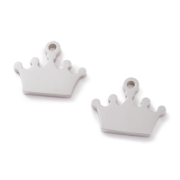 PandaHall 304 Stainless Steel Charms, Laser Cut, Crown, Stainless Steel Color, 11x14x1.5mm, Hole: 1.4mm 304 Stainless Steel Crown
PandaHall 304 Stainless Steel Charms, Laser Cut, Crown, Stainless Steel Color, 11x14x1.5mm, Hole: 1.4mm 304 Stainless Steel Crown