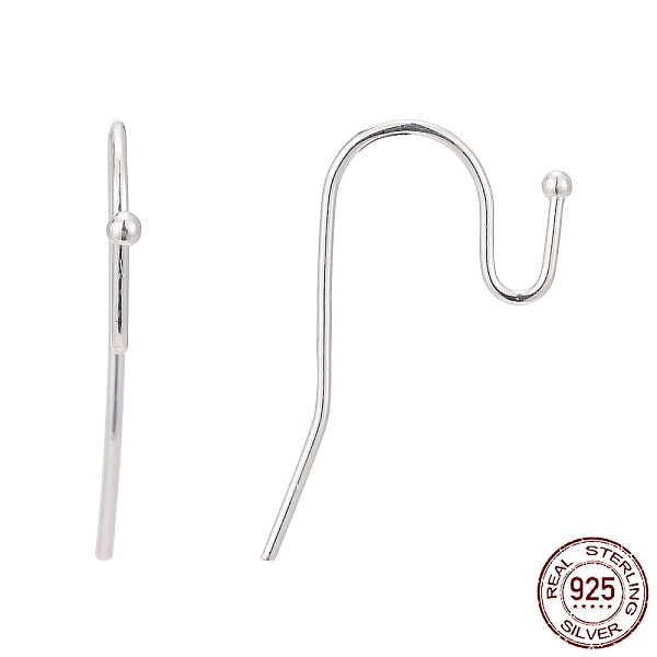 PandaHall 925 Sterling Silver Earring Hooks, Silver, 19~21x11.5mm, 21 Gauge, Pin: 0.7mm Sterling Silver Silver
PandaHall 925 Sterling Silver Earring Hooks, Silver, 19~21x11.5mm, 21 Gauge, Pin: 0.7mm Sterling Silver Silver