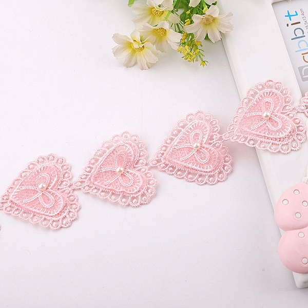 PandaHall 20 Yards Organza Embroidery Heart Lace Trim, Garment Accessories, Pink, 2 inch(52mm) Organza Heart Pink
PandaHall 20 Yards Organza Embroidery Heart Lace Trim, Garment Accessories, Pink, 2 inch(52mm) Organza Heart Pink