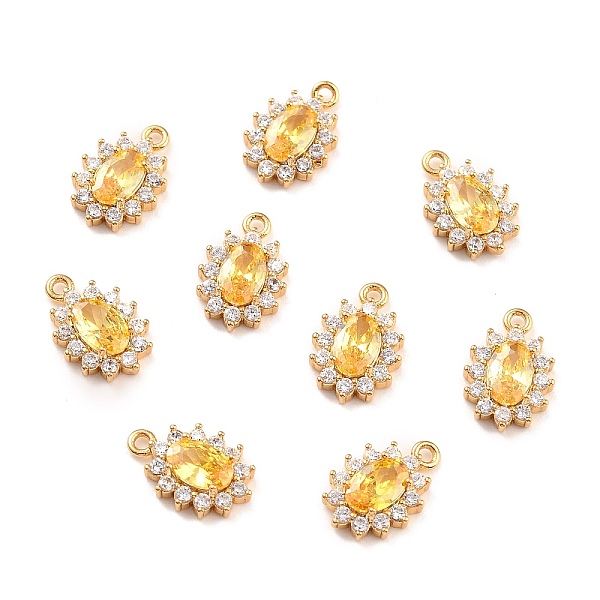 PandaHall Real 18K Gold Plated Brass Micro Pave Cubic Zirconia Charms, Cadmium Free & Nickel Free & Lead Free, Oval, Gold, 12x8x3mm, Hole...
PandaHall Real 18K Gold Plated Brass Micro Pave Cubic Zirconia Charms, Cadmium Free & Nickel Free & Lead Free, Oval, Gold, 12x8x3mm, Hole...