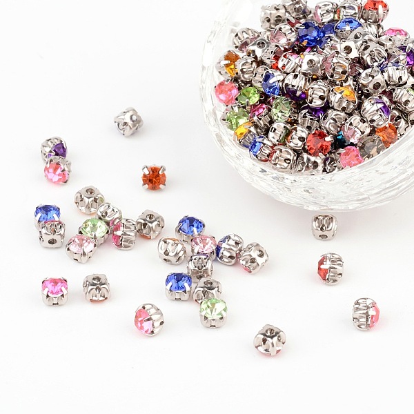 PandaHall Sew on Rhinestone, Acrylic Rhinestone, with Brass Prong Settings, Garments Accessories, Mixed Color, 5x5x4mm Acrylic Rhinestone..., Multicolor
PandaHall Sew on Rhinestone, Acrylic Rhinestone, with Brass Prong Settings, Garments Accessories, Mixed Color, 5x5x4mm Acrylic Rhinestone..., Multicolor