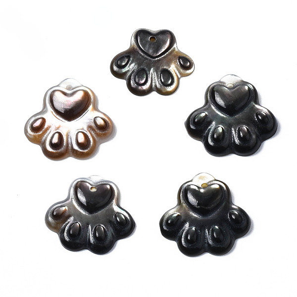 PandaHall Natural Black Lip Shell Charms, Dog's Paw, 12~13x13~14x2~3mm, Hole: 0.9mm Black Lip Shell Others
PandaHall Natural Black Lip Shell Charms, Dog's Paw, 12~13x13~14x2~3mm, Hole: 0.9mm Black Lip Shell Others