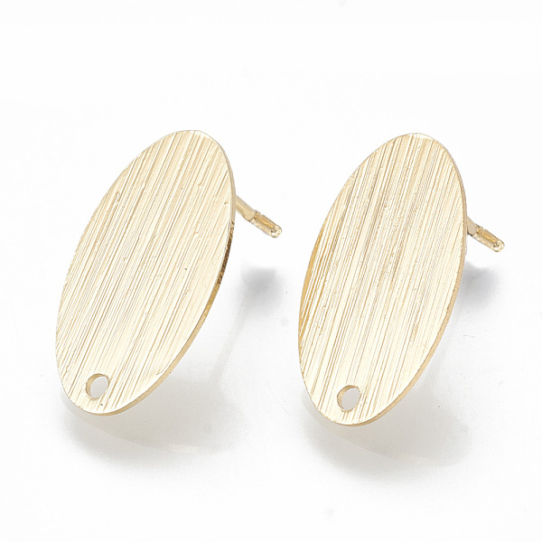 PandaHall Brass Stud Earring Findings, with Loop, Oval, Nickel Free, Real 18K Gold Plated, 18.5x10.5mm, Hole: 1.4mm, Pin: 0.8mm Brass Oval
PandaHall Brass Stud Earring Findings, with Loop, Oval, Nickel Free, Real 18K Gold Plated, 18.5x10.5mm, Hole: 1.4mm, Pin: 0.8mm Brass Oval