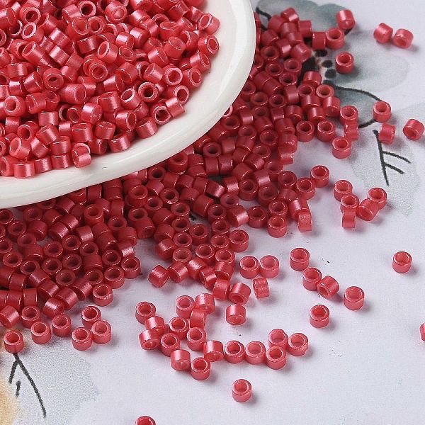 PandaHall Baking Paint Glass Seed Beads, Cylinder, Crimson, 2.5x2mm, Hole: 1.4mm, about 45359pcs/pound Glass Pink
PandaHall Baking Paint Glass Seed Beads, Cylinder, Crimson, 2.5x2mm, Hole: 1.4mm, about 45359pcs/pound Glass Pink