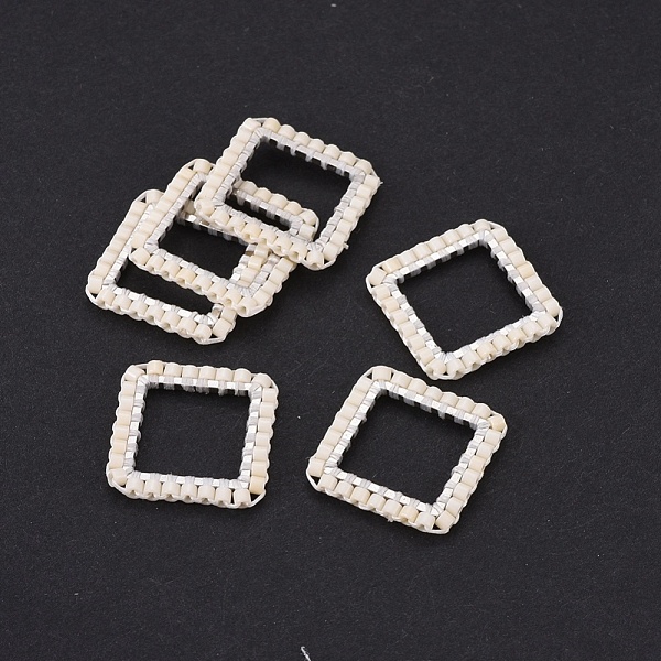 PandaHall MIYUKI & TOHO Handmade Japanese Seed Beads, with 304 Stainless Steel Link Rings, Loom Pattern, Square, Silver, Seashell Color...
PandaHall MIYUKI & TOHO Handmade Japanese Seed Beads, with 304 Stainless Steel Link Rings, Loom Pattern, Square, Silver, Seashell Color...