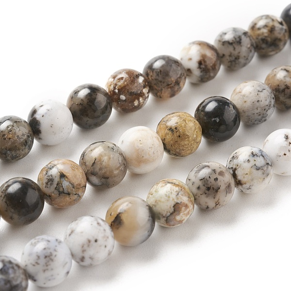 PandaHall Natural Dendritic Opal Beads Strands, Round, 6mm, Hole: 0.6mm, about 62pcs/strand, 15.79inch(40.1cm) Natural Gemstone Round
PandaHall Natural Dendritic Opal Beads Strands, Round, 6mm, Hole: 0.6mm, about 62pcs/strand, 15.79inch(40.1cm) Natural Gemstone Round