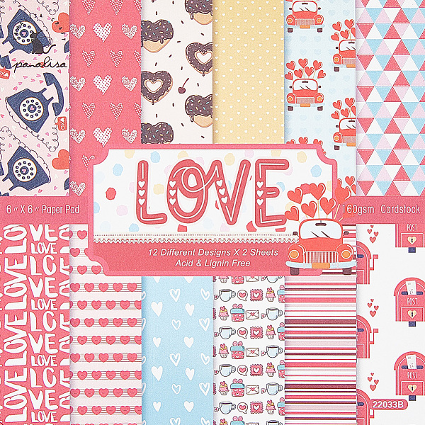 PandaHall CRASPIRE 24Pcs Origami Paper Scrapbook Paper Pad Love Heart Colorful Paper 6"×6”Single-Sided Colored Patterned Paper Decorative..., Multicolor
PandaHall CRASPIRE 24Pcs Origami Paper Scrapbook Paper Pad Love Heart Colorful Paper 6"×6”Single-Sided Colored Patterned Paper Decorative..., Multicolor