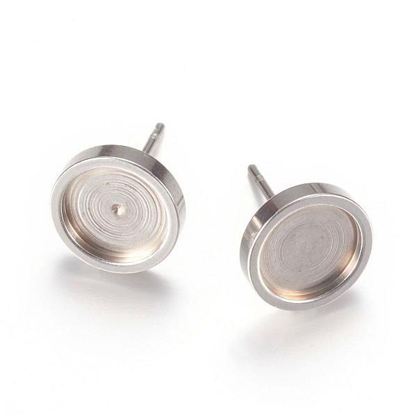 PandaHall 201 Stainless Steel Stud Earring Settings, with 304 Stainless Steel Pins, Stainless Steel Color, Tray: 8mm, 10mm 201 Stainless...
PandaHall 201 Stainless Steel Stud Earring Settings, with 304 Stainless Steel Pins, Stainless Steel Color, Tray: 8mm, 10mm 201 Stainless...