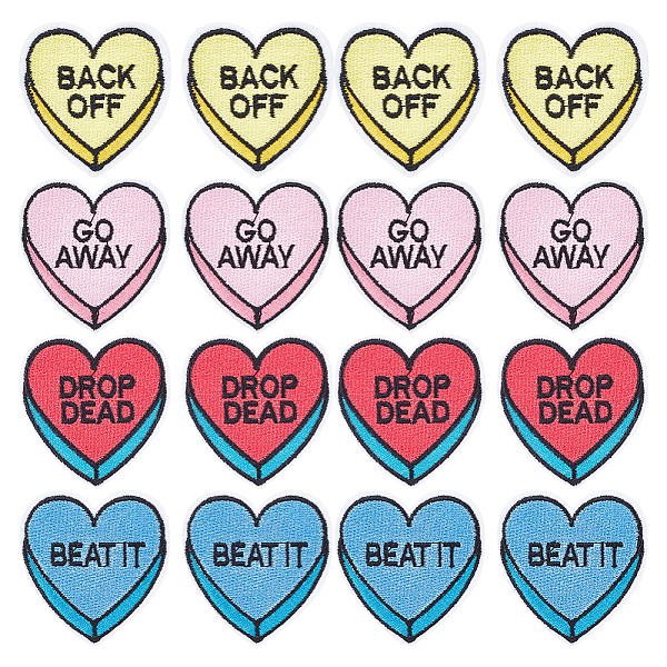 PandaHall 16Pcs 4 Colors Heart Computerized Embroidery Cloth Iron on Patches, Stick On Patch,Costume Accessories, Appliques, Mixed Color..., Multicolor
PandaHall 16Pcs 4 Colors Heart Computerized Embroidery Cloth Iron on Patches, Stick On Patch,Costume Accessories, Appliques, Mixed Color..., Multicolor