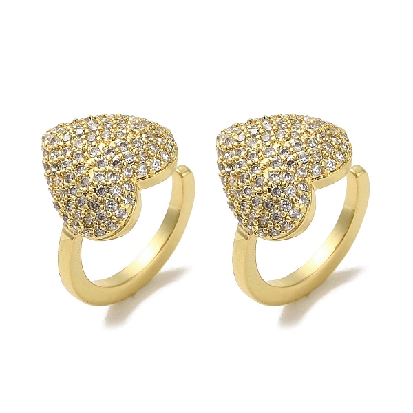 PandaHall Rack Plating Brass Micro Pave Clear Cubic Zirconia Heart Cuff Earrings for Women, Cadmium Free & Lead Free, Long-Lasting Plated...
PandaHall Rack Plating Brass Micro Pave Clear Cubic Zirconia Heart Cuff Earrings for Women, Cadmium Free & Lead Free, Long-Lasting Plated...