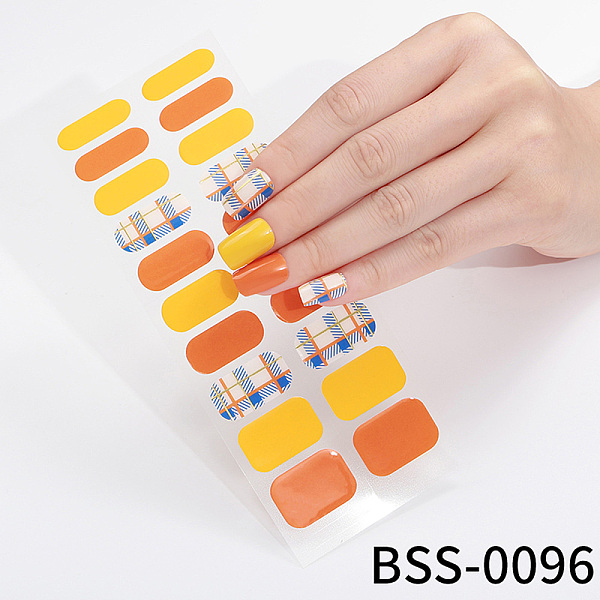 PandaHall Nail Art Full Cover Nail Stickers, Self-Adhesive, for Nail Tips Decorations, Dark Orange, 17.5x7.3x0.9cm, 20pcs/sheet Paper
PandaHall Nail Art Full Cover Nail Stickers, Self-Adhesive, for Nail Tips Decorations, Dark Orange, 17.5x7.3x0.9cm, 20pcs/sheet Paper