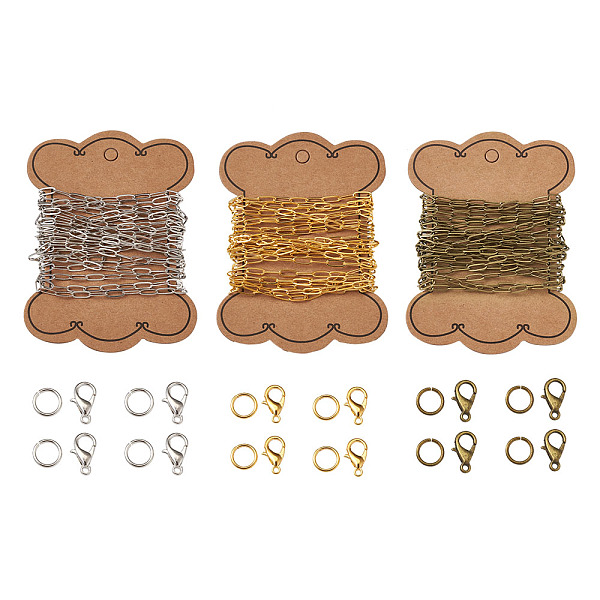 PandaHall Craftdady DIY Paperclip Style Jewelry Kits, Include Brass Paperclip Chains & Jump Rings, Zinc Alloy Lobster Claw Clasps, Mixed...
PandaHall Craftdady DIY Paperclip Style Jewelry Kits, Include Brass Paperclip Chains & Jump Rings, Zinc Alloy Lobster Claw Clasps, Mixed...