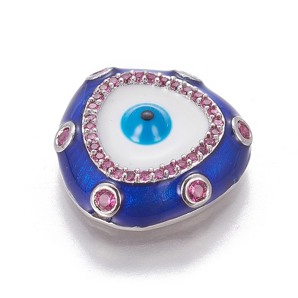PandaHall Brass Cubic Zirconia Beads, with Enamel, Eye, Blue, Platinum, 16.5x16.5x4mm, Hole: 0.7mm Brass+Cubic Zirconia+Enamel Eye Blue
PandaHall Brass Cubic Zirconia Beads, with Enamel, Eye, Blue, Platinum, 16.5x16.5x4mm, Hole: 0.7mm Brass+Cubic Zirconia+Enamel Eye Blue