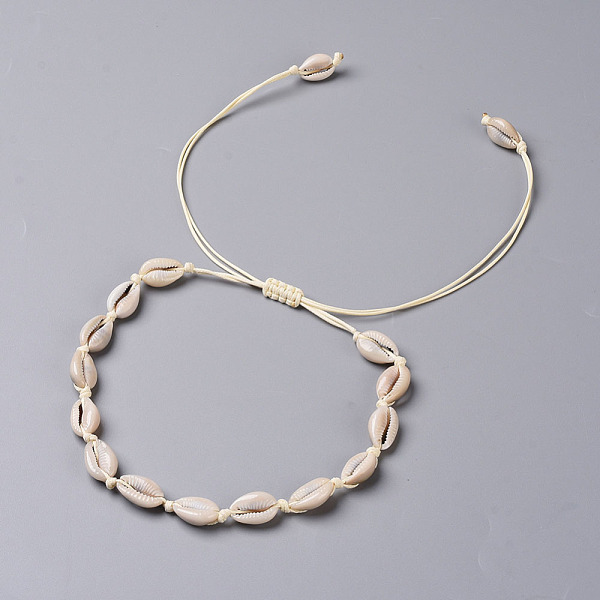 PandaHall Cowrie Shell Choker Necklaces, Braided Necklaces, with Eco-Friendly Korean Waxed Polyester Cord, 12.13 inch~26.14 inch...
PandaHall Cowrie Shell Choker Necklaces, Braided Necklaces, with Eco-Friendly Korean Waxed Polyester Cord, 12.13 inch~26.14 inch...