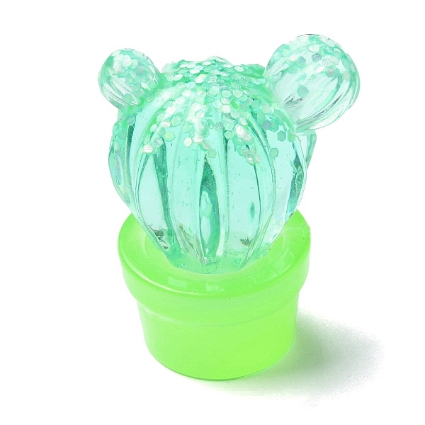 PandaHall Transparent Resin Cabochons, Cactus with Paillette, Spring Green, 37.5x29x23mm Resin Cactus
PandaHall Transparent Resin Cabochons, Cactus with Paillette, Spring Green, 37.5x29x23mm Resin Cactus