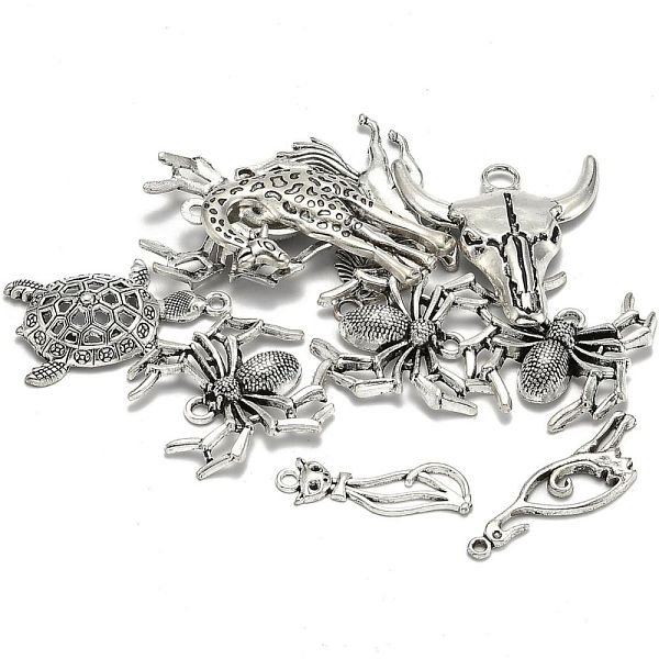 PandaHall Tibetan Style Alloy Animal Pendants, Antique Silver, 31~60x31~60x3~4mm, Hole: 1~2mm Alloy Other Animal
PandaHall Tibetan Style Alloy Animal Pendants, Antique Silver, 31~60x31~60x3~4mm, Hole: 1~2mm Alloy Other Animal