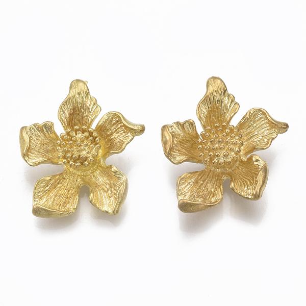 PandaHall Brass Pendants, Nickel Free, Flower, Raw(Unplated), 20x17x6mm, Hole: 2mm Brass Flower
PandaHall Brass Pendants, Nickel Free, Flower, Raw(Unplated), 20x17x6mm, Hole: 2mm Brass Flower