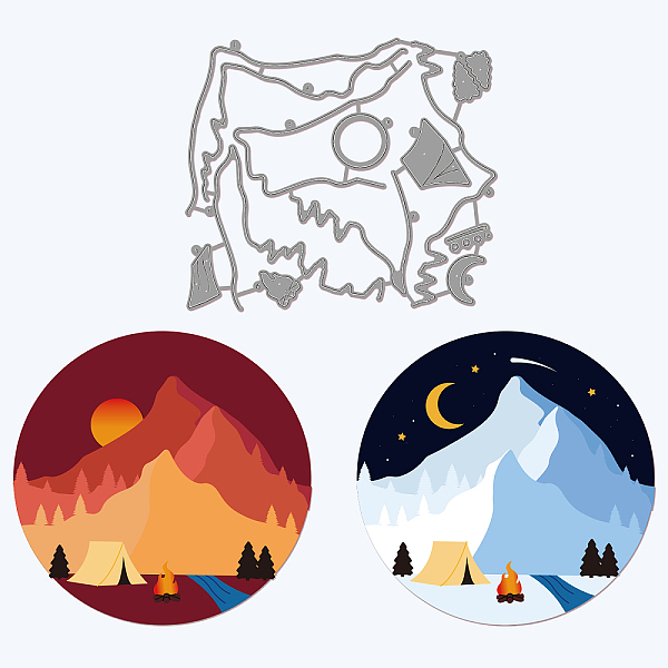 PandaHall GLOBLELAND Camping Cutting Dies Metal Tree Mountain Sun Fire Tent Die Cuts Embossing Stencils Template for Paper Card Making...
PandaHall GLOBLELAND Camping Cutting Dies Metal Tree Mountain Sun Fire Tent Die Cuts Embossing Stencils Template for Paper Card Making...