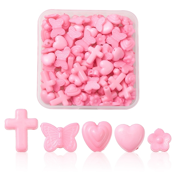 PandaHall 100Pcs 5 Style Opaque Acrylic Beads, Mixed Shape, Pearl Pink, 11x14x4mm, Hole: 2mm Acrylic Mixed Shapes
PandaHall 100Pcs 5 Style Opaque Acrylic Beads, Mixed Shape, Pearl Pink, 11x14x4mm, Hole: 2mm Acrylic Mixed Shapes