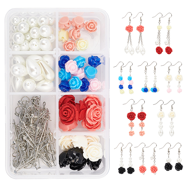 PandaHall SUNNYCLUE DIY Flower Dangle Earring Making Kits, Including Resin & Glass Pearl Beads, Brass Cable Chains & Earring Hooks, Iron..., Multicolor
PandaHall SUNNYCLUE DIY Flower Dangle Earring Making Kits, Including Resin & Glass Pearl Beads, Brass Cable Chains & Earring Hooks, Iron..., Multicolor