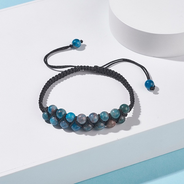 PandaHall Round Natural Apatite Braided Bead Bracelet for Women, Inner Diameter: 2-1/4~3-3/8 inch(5.8~8.6cm) Apatite
PandaHall Round Natural Apatite Braided Bead Bracelet for Women, Inner Diameter: 2-1/4~3-3/8 inch(5.8~8.6cm) Apatite