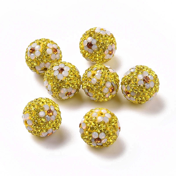 PandaHall Polymer Clay Rhinestone Beads, Pave Disco Ball Beads, Round with Flower, Citrine, 16mm, Hole: 1.6~1.8mm Polymer Clay+Glass..., Orange
PandaHall Polymer Clay Rhinestone Beads, Pave Disco Ball Beads, Round with Flower, Citrine, 16mm, Hole: 1.6~1.8mm Polymer Clay+Glass..., Orange