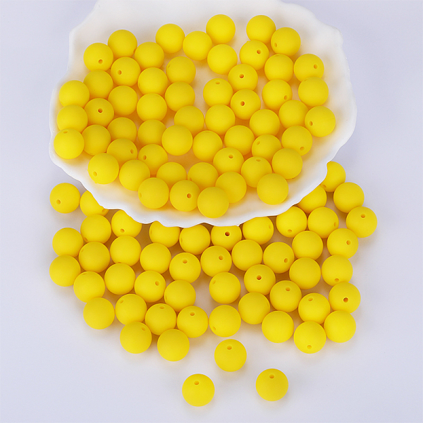 PandaHall Round Silicone Focal Beads, Chewing Beads For Teethers, DIY Nursing Necklaces Making, Yellow, 15mm, Hole: 2mm Silicone Round...
PandaHall Round Silicone Focal Beads, Chewing Beads For Teethers, DIY Nursing Necklaces Making, Yellow, 15mm, Hole: 2mm Silicone Round...