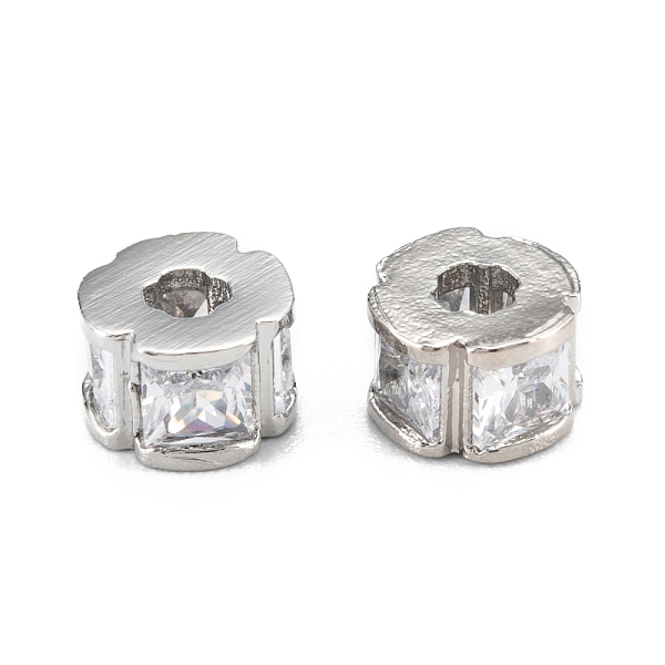 PandaHall Brass Micro Pave Clear Cubic Zirconia Beads, with Enamel and Jump Ring, Long-Lasting Plated, Rondelle, Real Platinum Plated, 6x4mm...
PandaHall Brass Micro Pave Clear Cubic Zirconia Beads, with Enamel and Jump Ring, Long-Lasting Plated, Rondelle, Real Platinum Plated, 6x4mm...