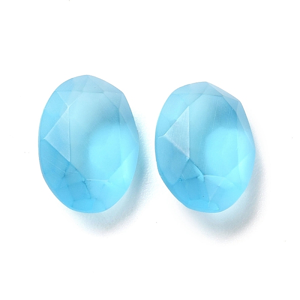 PandaHall Frosted Glass Rhinestone Cabochons, Faceted, Pointed Back, Egg Shape, Aquamarine, 14x10x5.5mm Glass Rhinestone Egg Cyan
PandaHall Frosted Glass Rhinestone Cabochons, Faceted, Pointed Back, Egg Shape, Aquamarine, 14x10x5.5mm Glass Rhinestone Egg Cyan