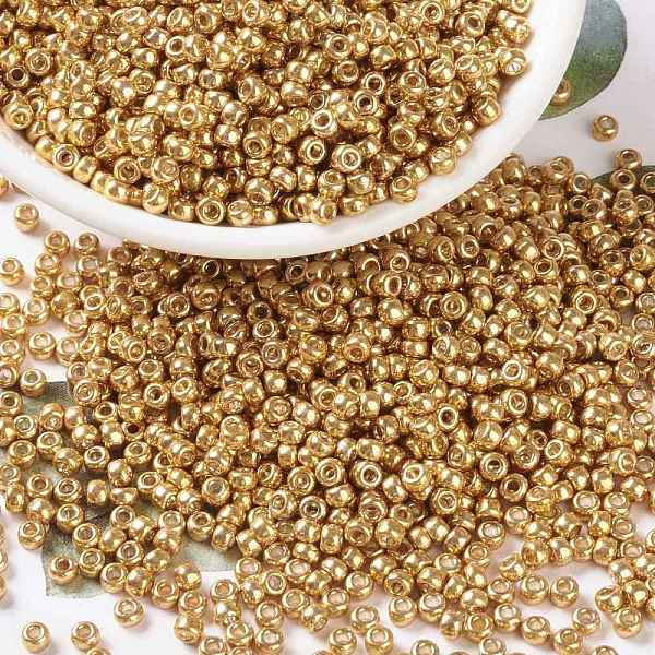 PandaHall MIYUKI Round Rocailles Beads, Japanese Seed Beads, (RR182) Galvanized Yellow Gold, 8/0, 3mm, Hole: 1mm, about 422~455pcs/bottle...
PandaHall MIYUKI Round Rocailles Beads, Japanese Seed Beads, (RR182) Galvanized Yellow Gold, 8/0, 3mm, Hole: 1mm, about 422~455pcs/bottle...