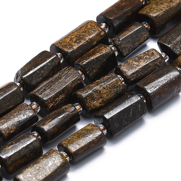 PandaHall Natural Bronzite Beads Strands, with Seed Beads, Faceted, Column, 12~13x6~8x6~8mm, Hole: 1mm, about 28pcs/strand, 15.55''~15.75'...
PandaHall Natural Bronzite Beads Strands, with Seed Beads, Faceted, Column, 12~13x6~8x6~8mm, Hole: 1mm, about 28pcs/strand, 15.55''~15.75'...