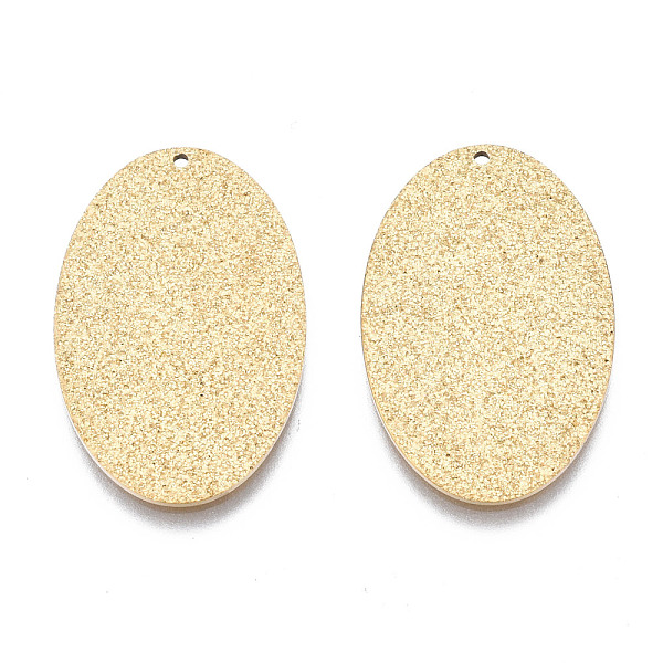 PandaHall 316 Surgical Stainless Steel Pendants, Oval, Real 14K Gold Plated, 23x15x1mm, Hole: 0.7mm 316 Surgical Stainless Steel Oval
PandaHall 316 Surgical Stainless Steel Pendants, Oval, Real 14K Gold Plated, 23x15x1mm, Hole: 0.7mm 316 Surgical Stainless Steel Oval