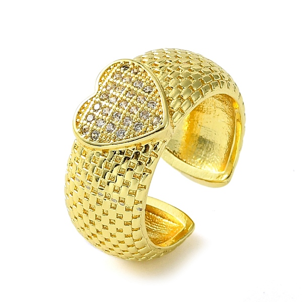 PandaHall Brass Micro Pave Cubic Zirconia Open Cuff Ring, Heart, Real 16K Gold Plated, US Size 7 1/2(17.5mm) Brass+Cubic Zirconia Heart..., Clear
PandaHall Brass Micro Pave Cubic Zirconia Open Cuff Ring, Heart, Real 16K Gold Plated, US Size 7 1/2(17.5mm) Brass+Cubic Zirconia Heart..., Clear
