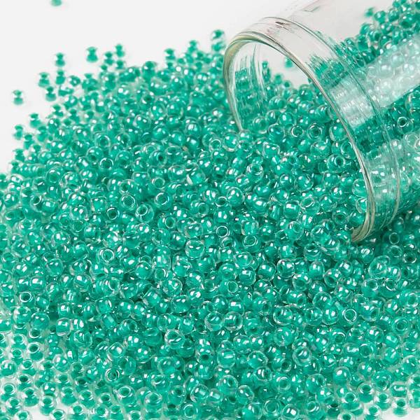 PandaHall TOHO Round Seed Beads, Japanese Seed Beads, (1832) Inside Color AB Crystal/Turquoise Lined, 11/0, 2.2mm, Hole: 0.8mm, about..., Cyan
PandaHall TOHO Round Seed Beads, Japanese Seed Beads, (1832) Inside Color AB Crystal/Turquoise Lined, 11/0, 2.2mm, Hole: 0.8mm, about..., Cyan