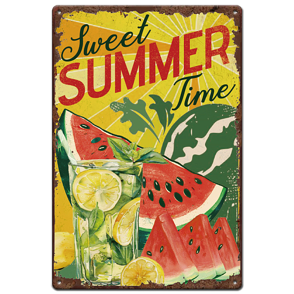 PandaHall Vintage Metal Tin Sign, Iron Wall Decor for Bars, Restaurants, Cafe Pubs, Rectangle, Watermelon, 300x200x0.5mm Iron Watermelon
PandaHall Vintage Metal Tin Sign, Iron Wall Decor for Bars, Restaurants, Cafe Pubs, Rectangle, Watermelon, 300x200x0.5mm Iron Watermelon