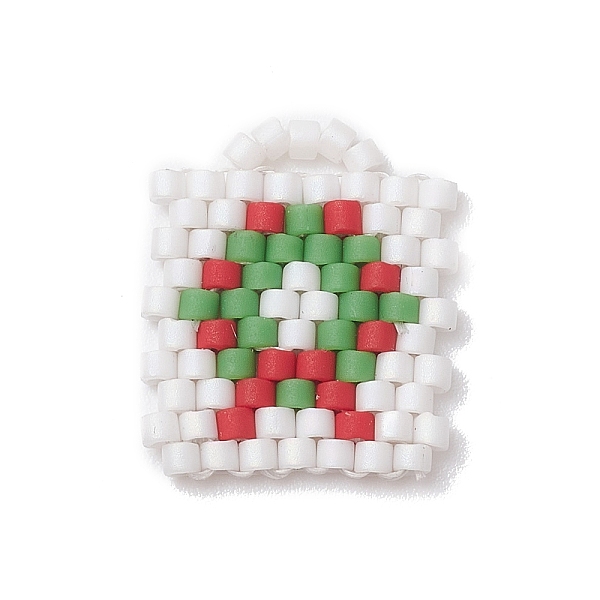 PandaHall Handmade MIYUKI Japanese Seed Loom Pattern Seed Beads, Rectangle with Wreath Pendants for Christmas, Colorful, 16x14x1.7mm, Hole..., White
PandaHall Handmade MIYUKI Japanese Seed Loom Pattern Seed Beads, Rectangle with Wreath Pendants for Christmas, Colorful, 16x14x1.7mm, Hole..., White