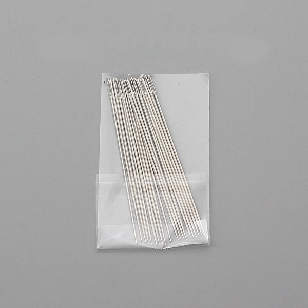 PandaHall 20Pcs Steel Sewing Needles, Big Eye Pointed Needles, for Embroidery, Patchwork, Stainless Steel Color, 70mm Steel
PandaHall 20Pcs Steel Sewing Needles, Big Eye Pointed Needles, for Embroidery, Patchwork, Stainless Steel Color, 70mm Steel