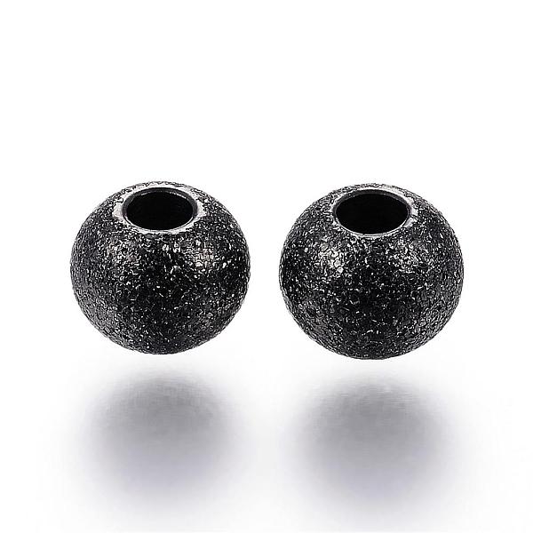 PandaHall 304 Stainless Steel Textured Beads, Round, Electrophoresis Black, 6x5mm, Hole: 2mm 304 Stainless Steel Round
PandaHall 304 Stainless Steel Textured Beads, Round, Electrophoresis Black, 6x5mm, Hole: 2mm 304 Stainless Steel Round