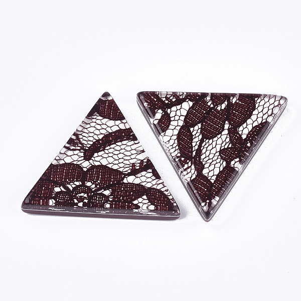 PandaHall Resin Cabochons, with Lace Inside, Triangle, Brown, 36.5x41x7.5mm Resin Triangle Brown
PandaHall Resin Cabochons, with Lace Inside, Triangle, Brown, 36.5x41x7.5mm Resin Triangle Brown