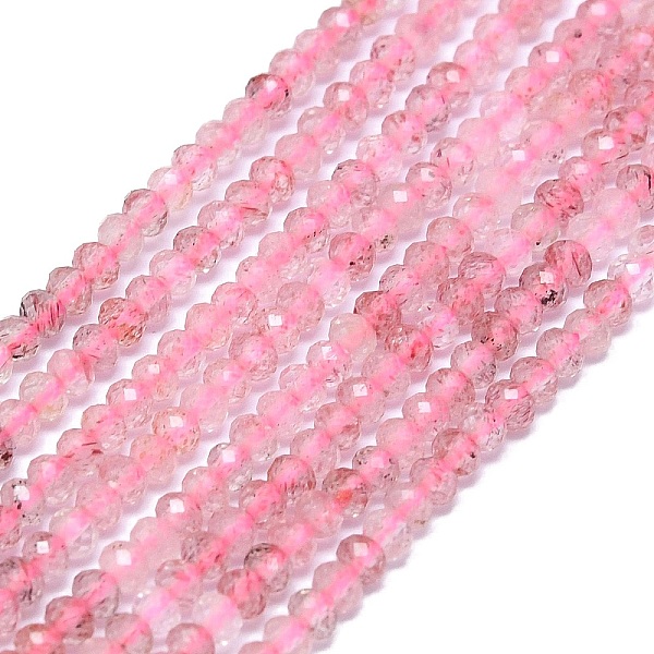 PandaHall Natural Strawberry Quartz Beads Strands, Faceted, Rondelle, 2~2.5x2mm, Hole: 0.5mm, about 223~226pcs/strand, 14.96~15.16 inch...
PandaHall Natural Strawberry Quartz Beads Strands, Faceted, Rondelle, 2~2.5x2mm, Hole: 0.5mm, about 223~226pcs/strand, 14.96~15.16 inch...