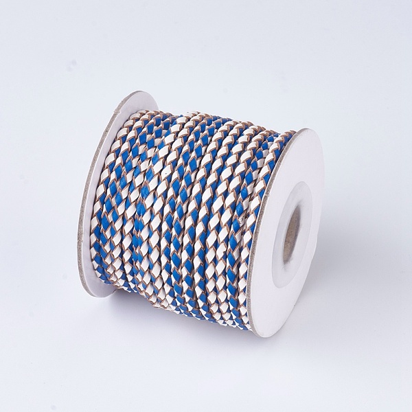 PandaHall Braided Leather Cords, Round, Dodger Blue, 3mm, about 10yards/roll Leather Round Blue
PandaHall Braided Leather Cords, Round, Dodger Blue, 3mm, about 10yards/roll Leather Round Blue