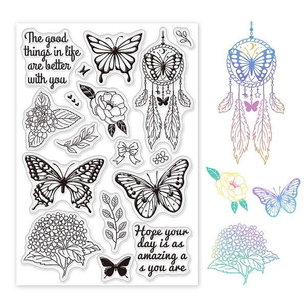 PandaHall PVC Plastic Stamps, for DIY Scrapbooking, Photo Album Decorative, Cards Making, Stamp Sheets, Butterfly Pattern, 16x11x0.3cm...
PandaHall PVC Plastic Stamps, for DIY Scrapbooking, Photo Album Decorative, Cards Making, Stamp Sheets, Butterfly Pattern, 16x11x0.3cm...
