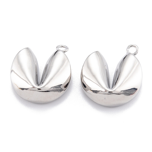 PandaHall Brass Pendants, Long-Lasting Plated, Fortune Cookie Charms, Real Platinum Plated, 17x15x5.5mm, Hole: 1.6mm Brass Food
PandaHall Brass Pendants, Long-Lasting Plated, Fortune Cookie Charms, Real Platinum Plated, 17x15x5.5mm, Hole: 1.6mm Brass Food