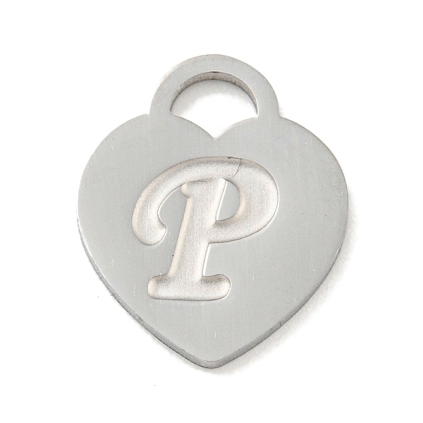 PandaHall 304 Stainless Steel Pendants, Laser Cut, Heart with Letter Charm, Stainless Steel Color, Letter P, 15x12x1mm, Hole: 3x3.5mm 304...
PandaHall 304 Stainless Steel Pendants, Laser Cut, Heart with Letter Charm, Stainless Steel Color, Letter P, 15x12x1mm, Hole: 3x3.5mm 304...