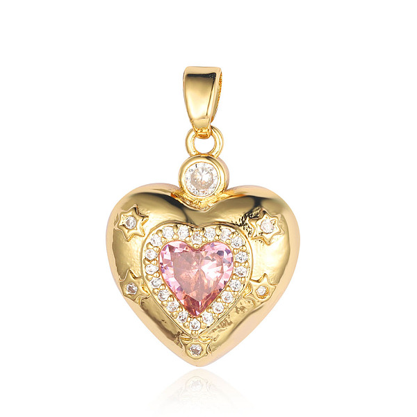 PandaHall Brass Micro Pave Colorful Cubic Zirconia Pendants, Heart Charms, Real 18K Gold Plated, 20x16x4.9mm Brass+Cubic Zirconia Heart Pink
PandaHall Brass Micro Pave Colorful Cubic Zirconia Pendants, Heart Charms, Real 18K Gold Plated, 20x16x4.9mm Brass+Cubic Zirconia Heart Pink
