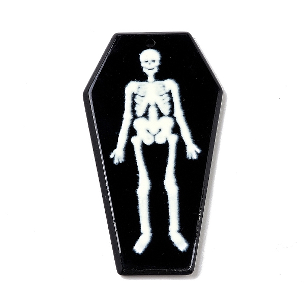 PandaHall Printed Acrylic Pendants, for Halloween, Coffin with Skeleton Charm, Black, 45x24x3mm, Hole: 1.8mm Acrylic Skeleton Black
PandaHall Printed Acrylic Pendants, for Halloween, Coffin with Skeleton Charm, Black, 45x24x3mm, Hole: 1.8mm Acrylic Skeleton Black