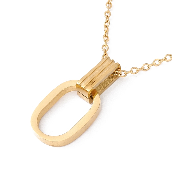 PandaHall Interlocking Double Oval Pendant Necklace, Ion Plating(IP) 304 Stainless Steel Jewelry for Women, Golden, 16.10 inch(40.9cm) 304...
PandaHall Interlocking Double Oval Pendant Necklace, Ion Plating(IP) 304 Stainless Steel Jewelry for Women, Golden, 16.10 inch(40.9cm) 304...